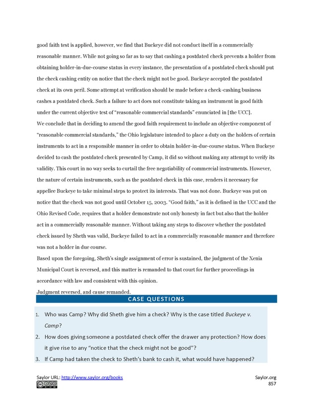 Business Law and the Legal Environment - Page 857